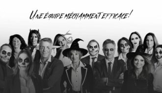 Halloween ne nous fait pas peur ! Découvrez notre équipe en version effrayante (ou presque) et une campagne pleine d’humour pour rappeler que, même déguisés, nous restons vos experts de confiance pour vendre ou gérer votre bien.