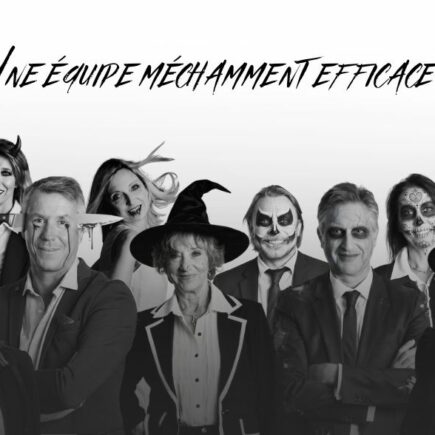 Halloween ne nous fait pas peur ! Découvrez notre équipe en version effrayante (ou presque) et une campagne pleine d’humour pour rappeler que, même déguisés, nous restons vos experts de confiance pour vendre ou gérer votre bien.