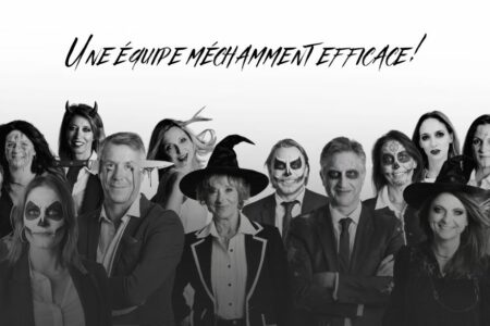 Halloween ne nous fait pas peur ! Découvrez notre équipe en version effrayante (ou presque) et une campagne pleine d’humour pour rappeler que, même déguisés, nous restons vos experts de confiance pour vendre ou gérer votre bien.